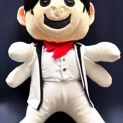 michael jackson plush toy, product photo Stable Diffusion