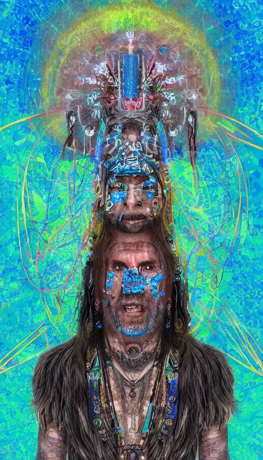 portrait of a digital shaman, by burns jim Stable Diffusion OpenArt