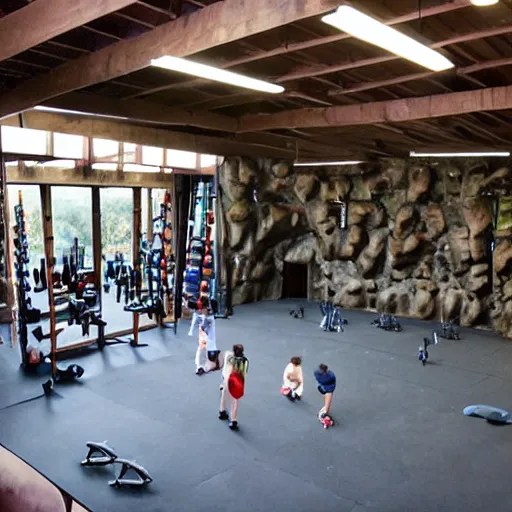 Abraham Lincoln climbing rocks indoors gym Stable Diffusion OpenArt