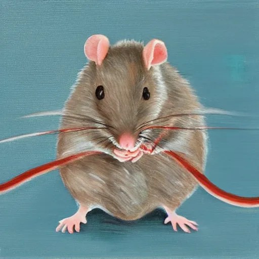 rat eating blue cheese painting Stable Diffusion OpenArt