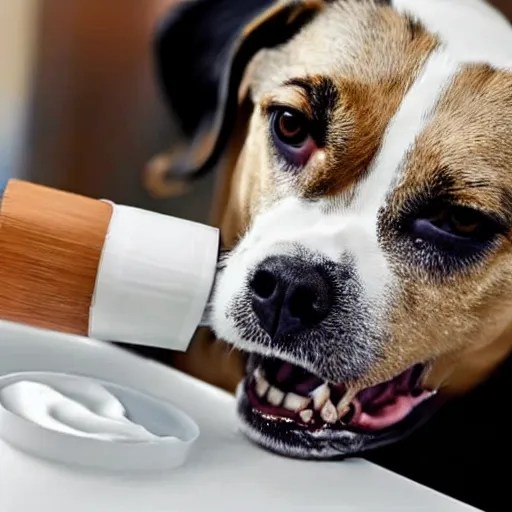 a dog eating paint Stable Diffusion OpenArt