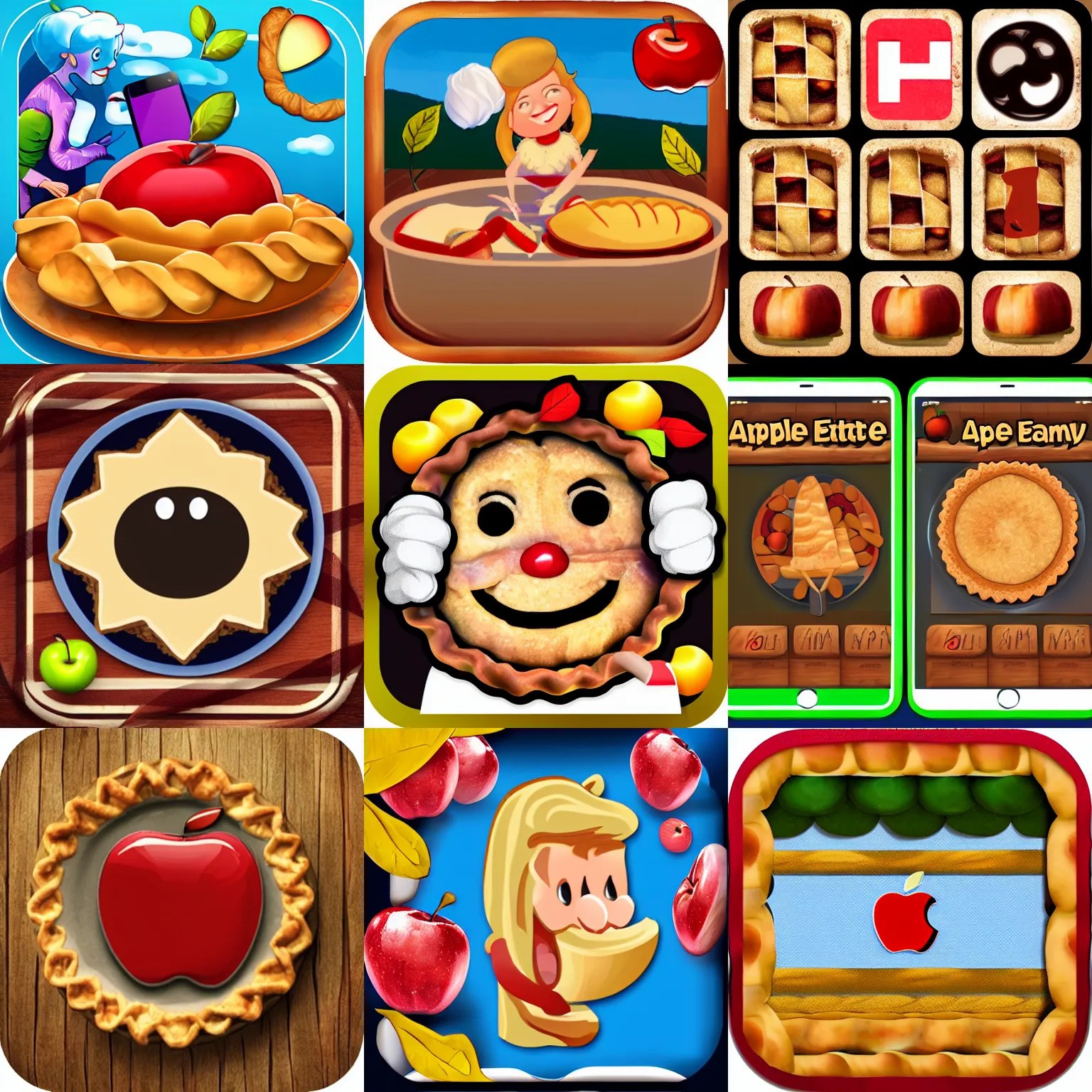 apple pie eater app game Stable Diffusion OpenArt