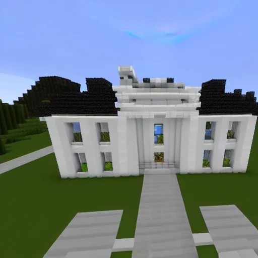 the white house in minecraft Stable Diffusion OpenArt