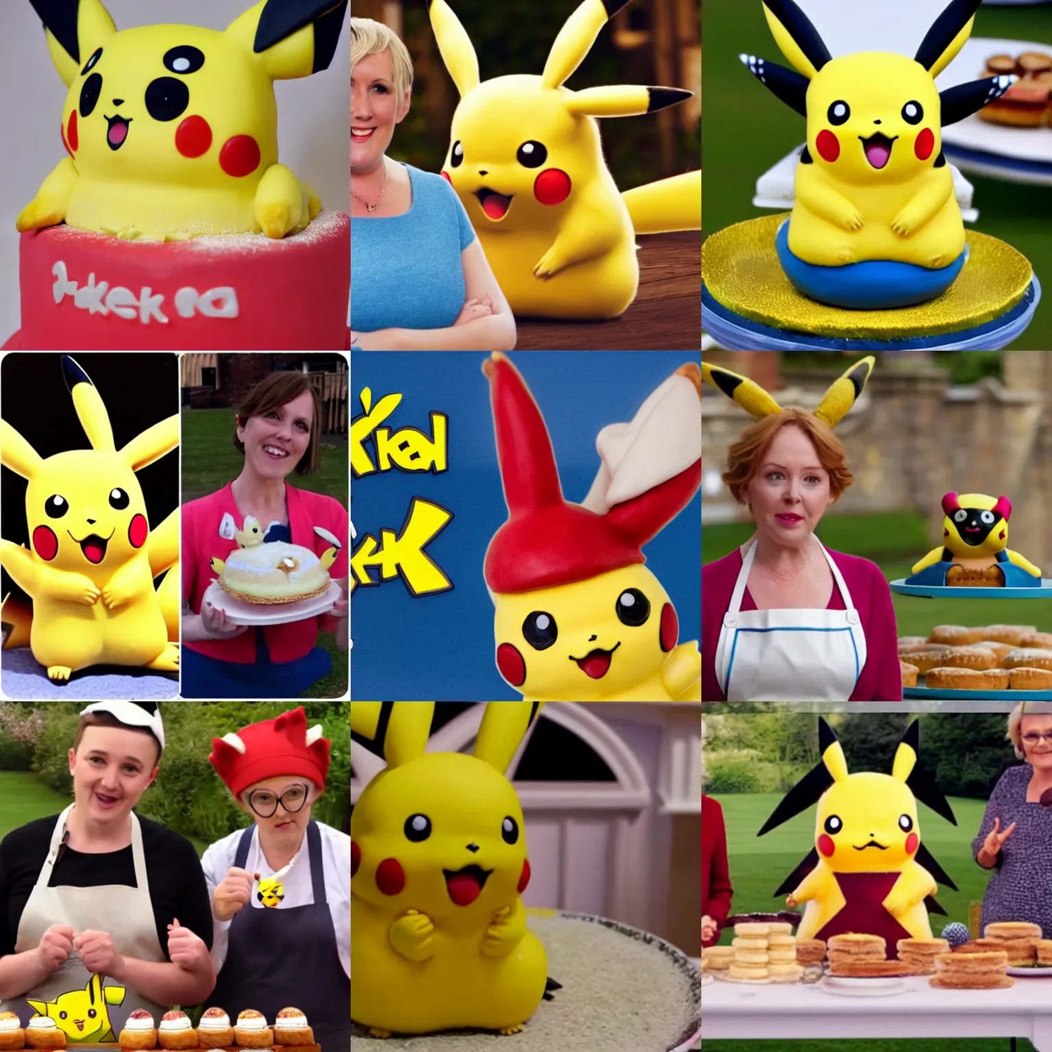 pikachu in british bake off Stable Diffusion OpenArt