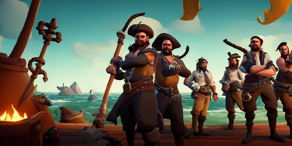 portrait of sea of thieves characters, sea of thieves | Stable