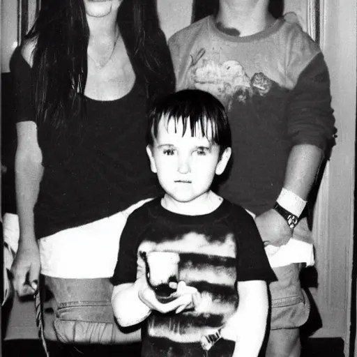 Trent Reznor at his 3rd birthday party Stable Diffusion