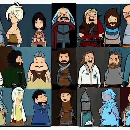 Final Fantasy, Game of Thrones poster Bob's Burgers Stable
