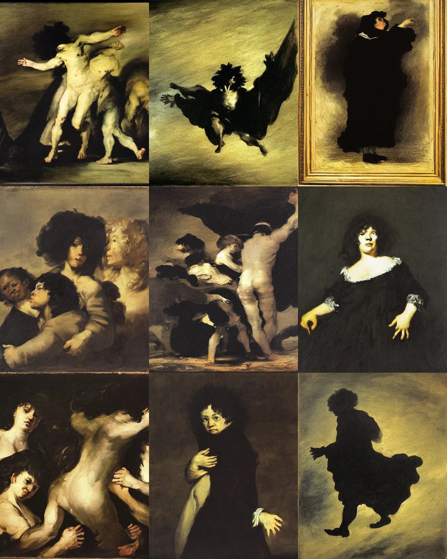 One of Francisco Goya's Black Paintings Stable Diffusion