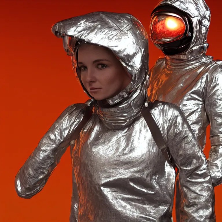chuck mcgill wrapped in an aluminum space blanket Stable Diffusion