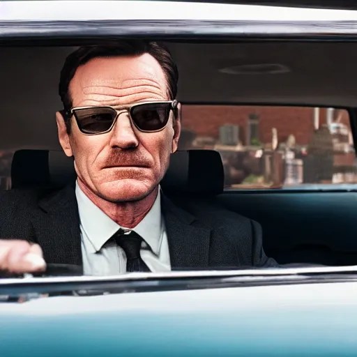 film still of Bryan Cranston as Buddy in Baby Driver Stable Diffusion