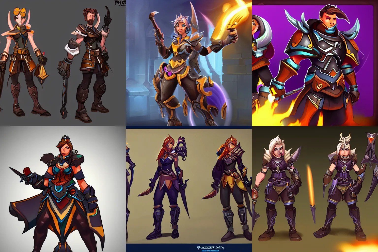 the game paladins character concept art, fan art, Stable Diffusion