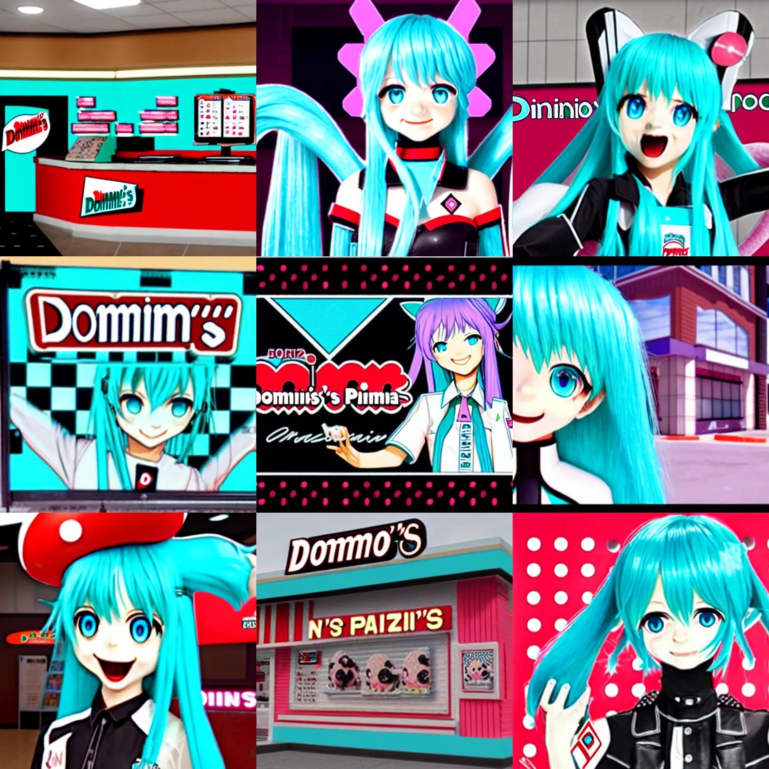 domino's pizza featuring hatsune miku Stable Diffusion OpenArt