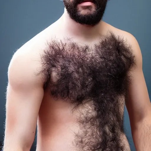 a lad with hairy chest Stable Diffusion