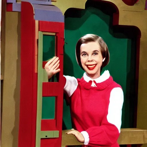 lady aberlin in mister rogers land of make believe Stable Diffusion