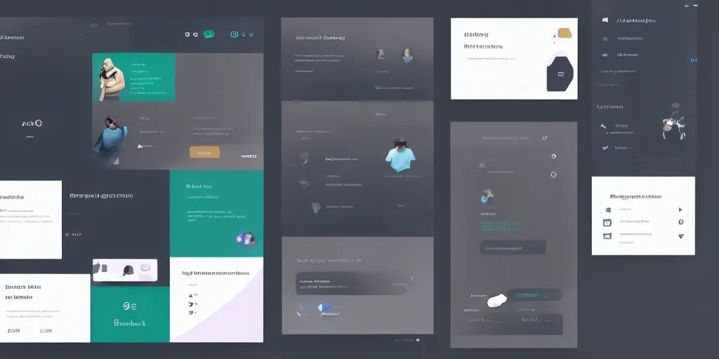 a minimalist ui design for a desktop application, Stable Diffusion