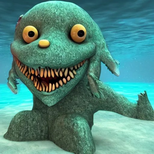 a terrifying underwater monster Stable Diffusion OpenArt