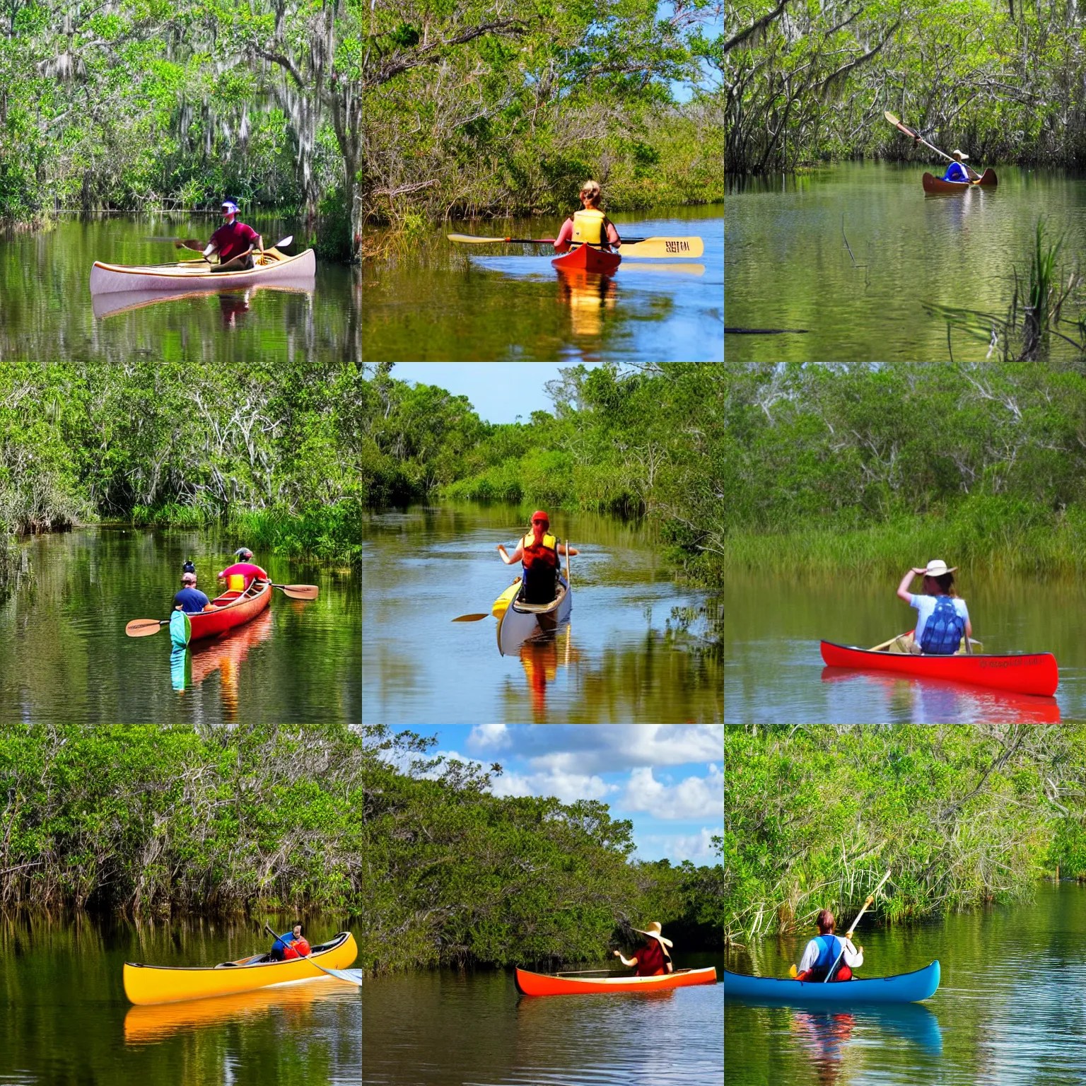 canoeing in everglades national park Stable Diffusion OpenArt
