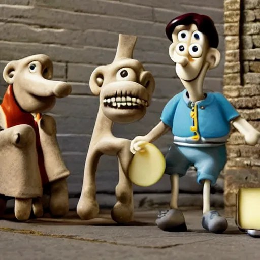 wallace and gromit on trial for crimes against cheese, Stable