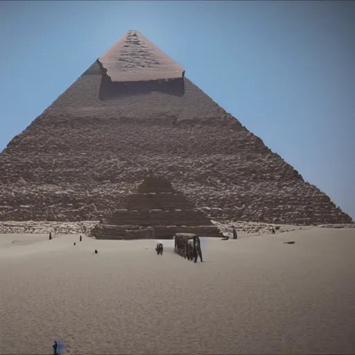 great pyramid of giza at ancient times, the pyramid is Stable Diffusion OpenArt