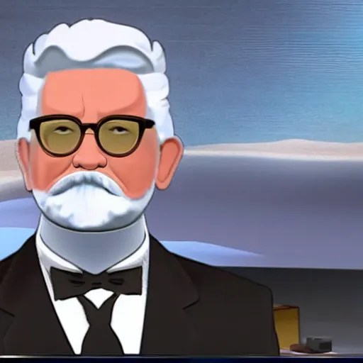 colonel sanders presenting the weather on fox news. Stable Diffusion OpenArt