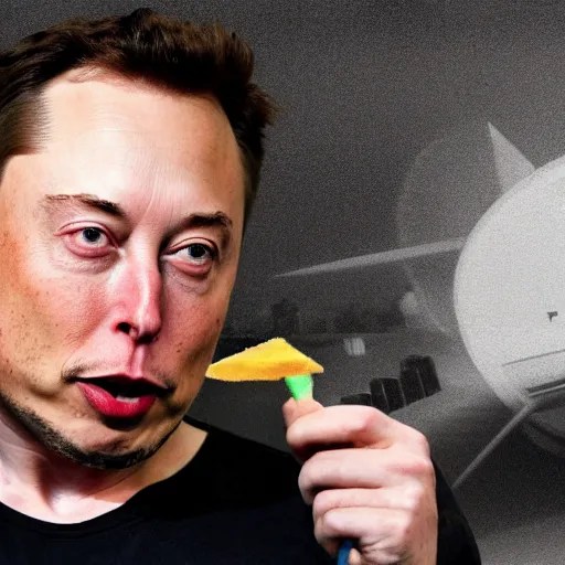 ! dream elon musk eating crayons, hyperealistic, 8 k Stable Diffusion