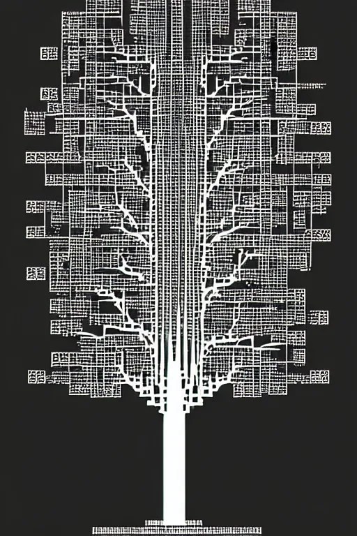 a tree, as ascii art, elegant, highly detailed, Stable Diffusion