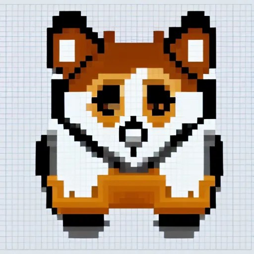 pixel art of a cute Stable Diffusion OpenArt