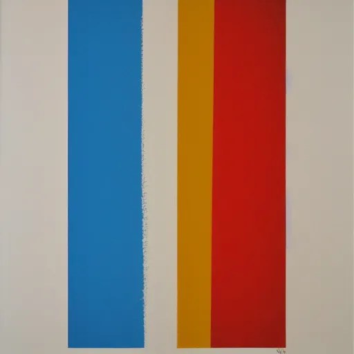 Minimalist Abstract Art, Art Print, by Gary Hume, Stable Diffusion