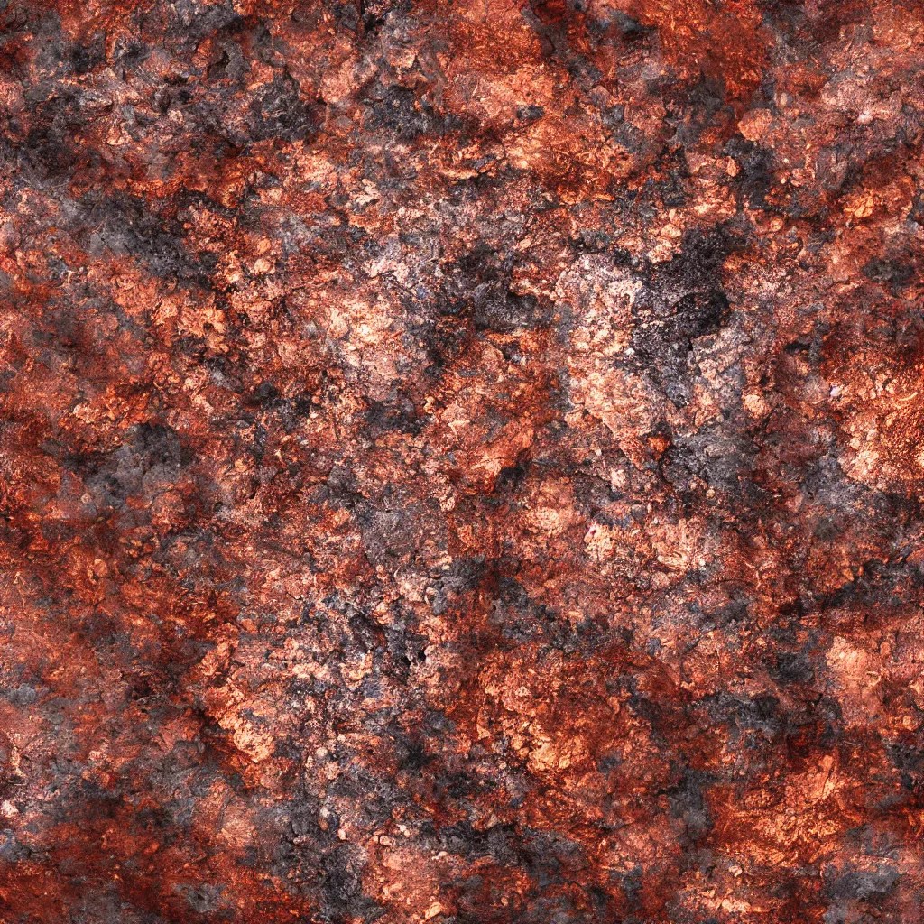 huge copper mineral ore texture material, high Stable Diffusion