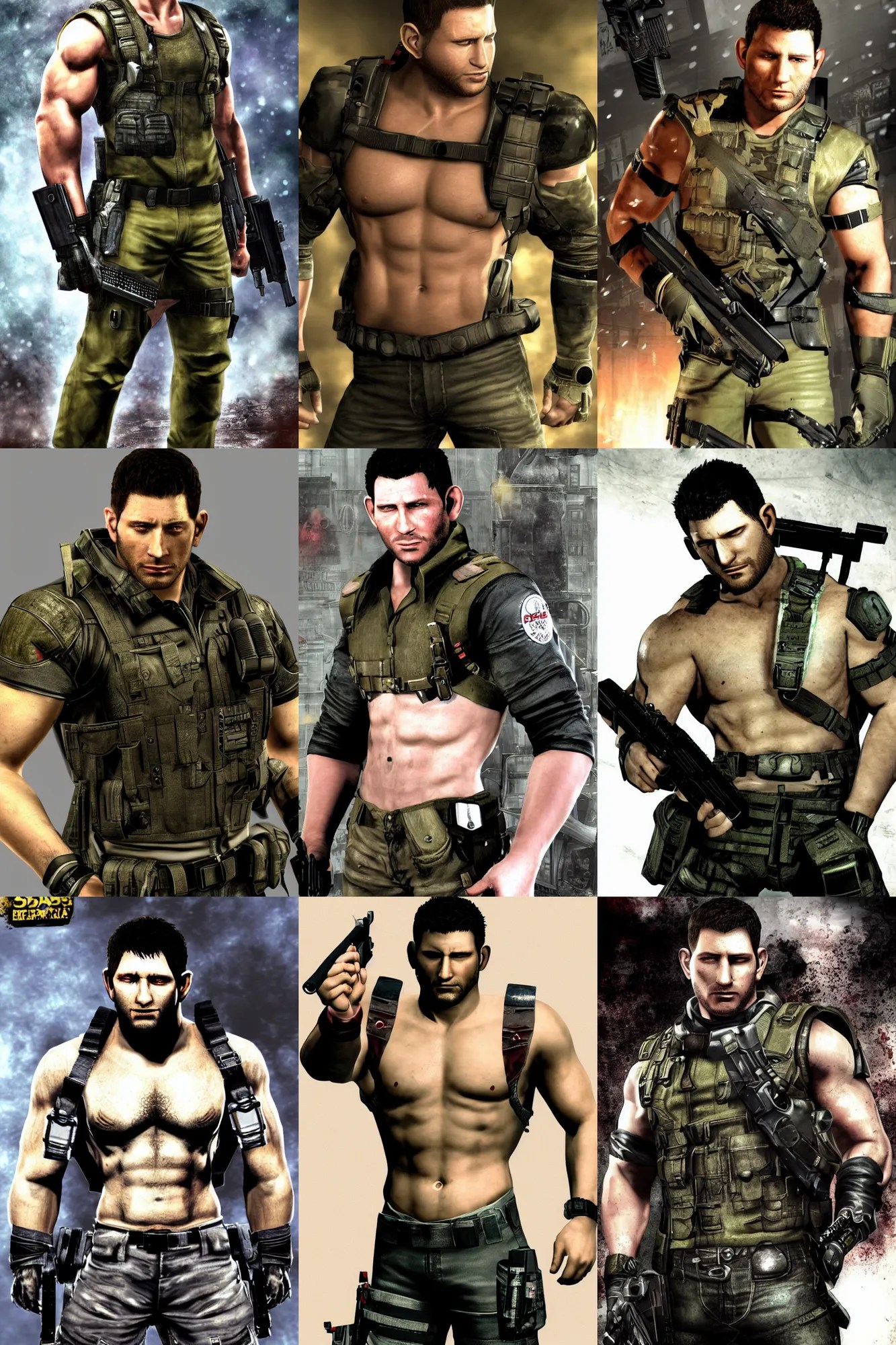 chris redfield Stable Diffusion