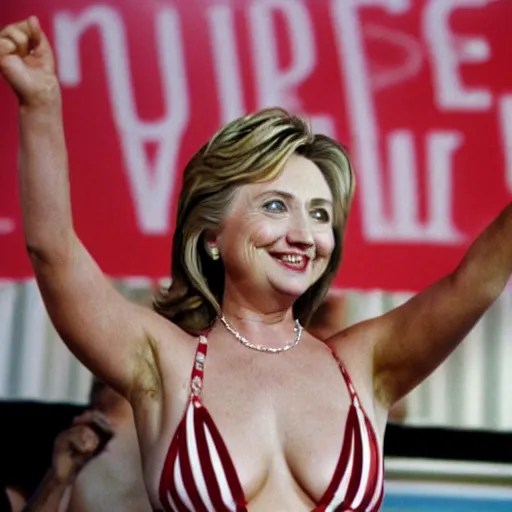 photo hillary clinton in a bikini | Stable Diffusion