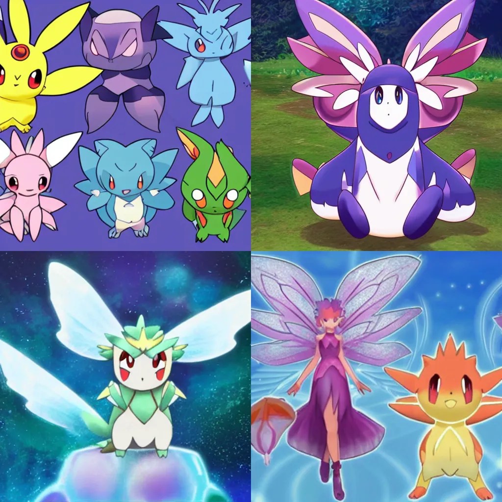 a new fairy type pokemon Stable Diffusion OpenArt