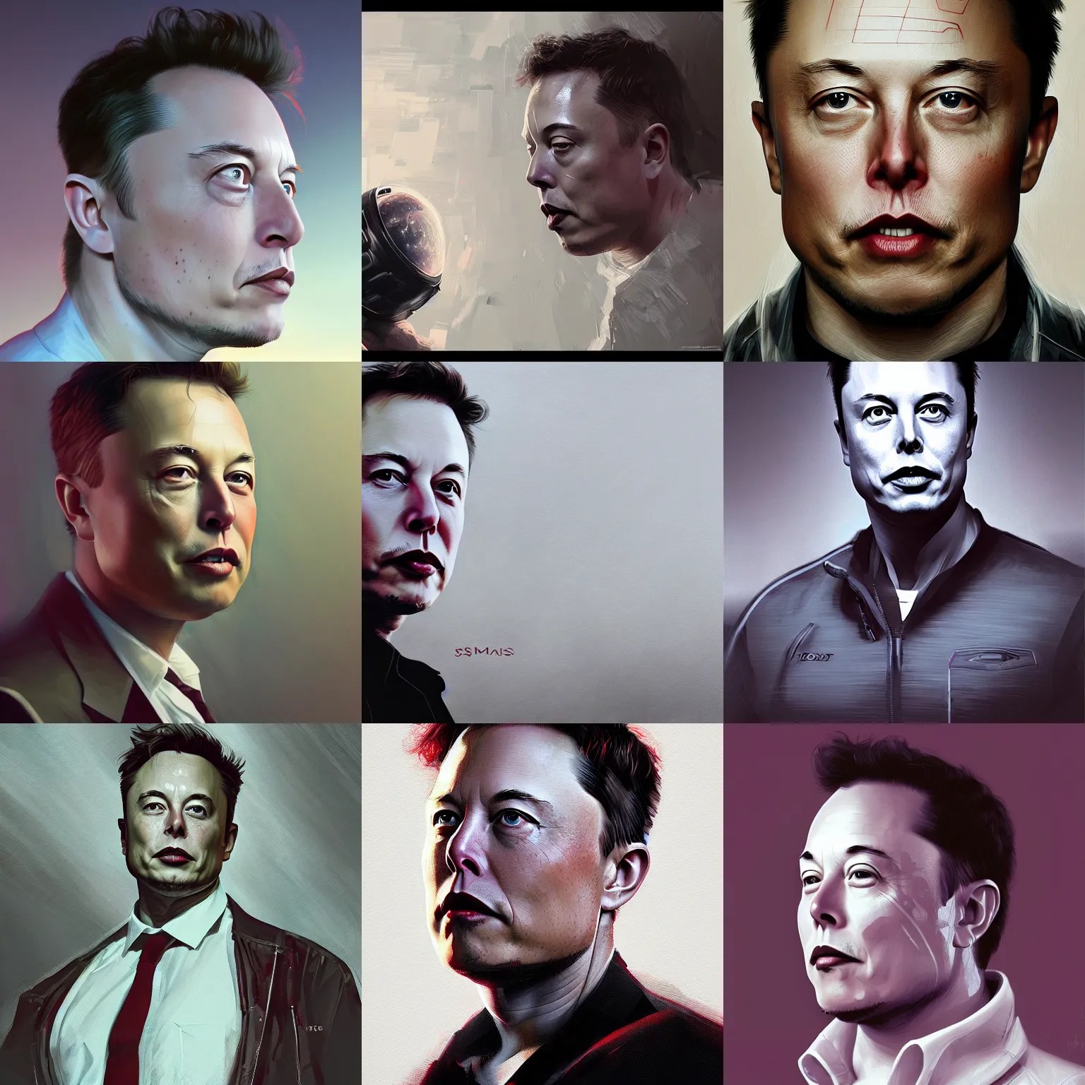 elon musk, art by wlop, digital art, trending on Stable Diffusion