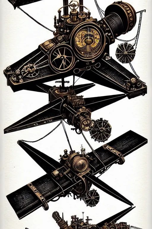 steampunk gyroscope flying machine, high details, Stable Diffusion