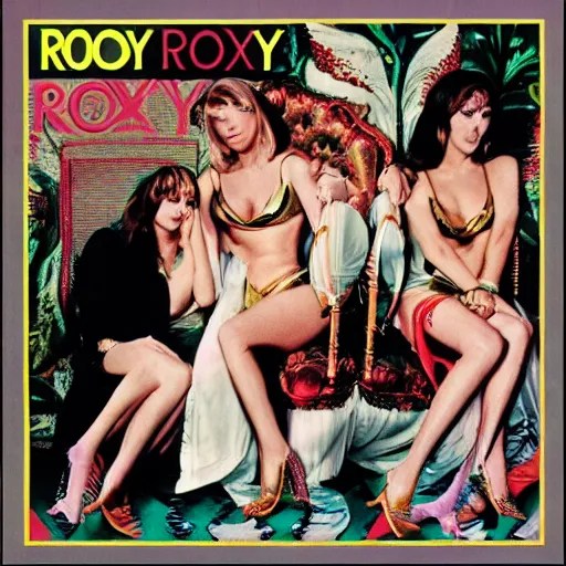roxy music album cover Stable Diffusion