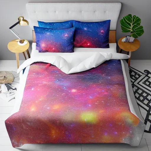 Liminal space in outer space, bed cover Stable Diffusion OpenArt