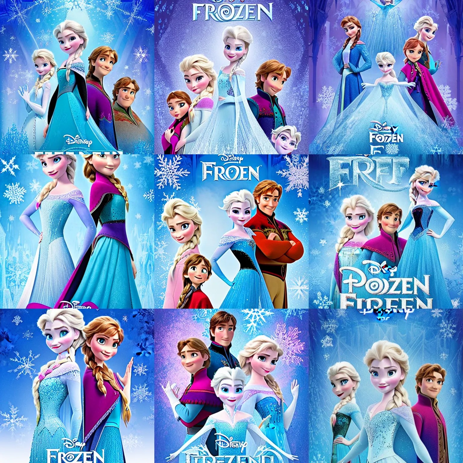 disney frozen 3 poster Stable Diffusion