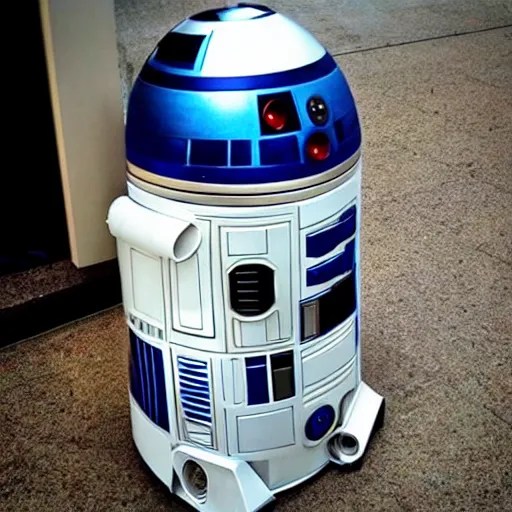 R2D2 being used as a garbage can” Stable Diffusion OpenArt
