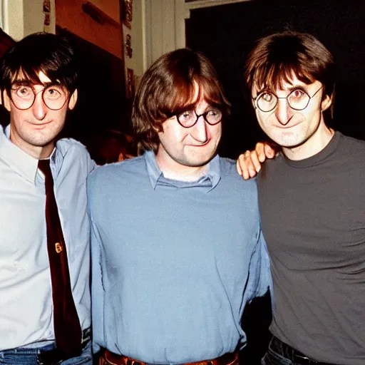 steve jobs, harry potter, john lennon, and gabe newell Stable Diffusion OpenArt