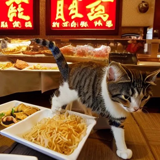 cats in a chinese buffet restaurant Stable Diffusion OpenArt