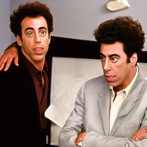 jerry seinfeld and cosmo kramer Stable Diffusion