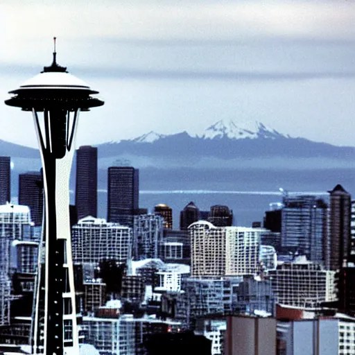 giant lobster Kaiju attacking the space needle in Stable Diffusion OpenArt