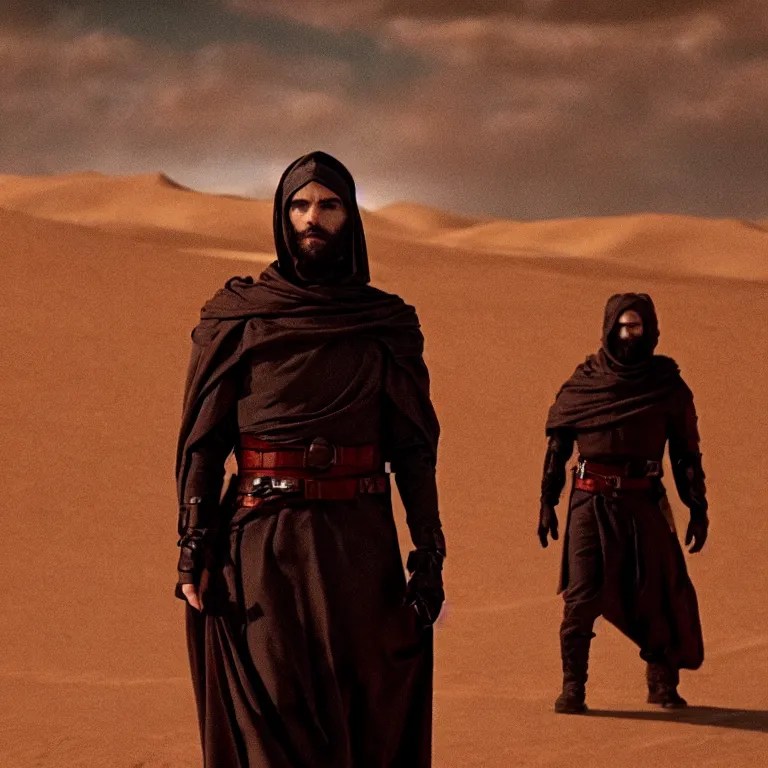 arvo part as leto atreides, movie still, 8 k, hdr, Stable Diffusion