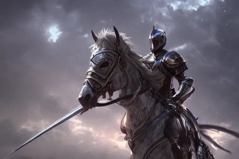 my knight in shining armor come to save the day, Stable Diffusion