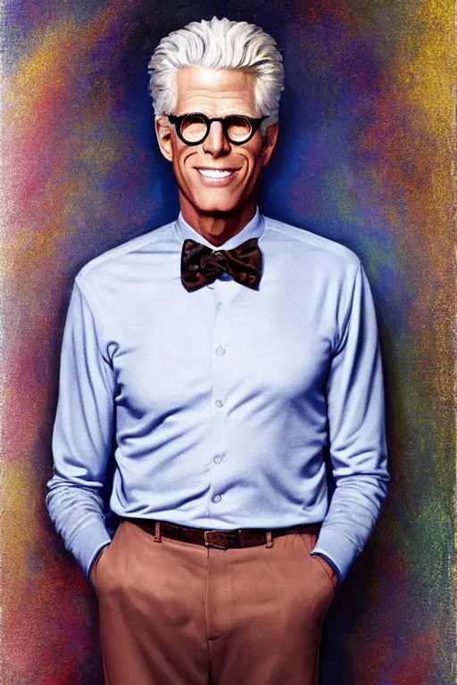 a painting of ted danson in the good place, art by Stable Diffusion