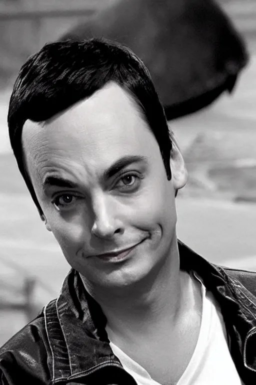 sheldon from big bang theory as a greaser Stable Diffusion OpenArt