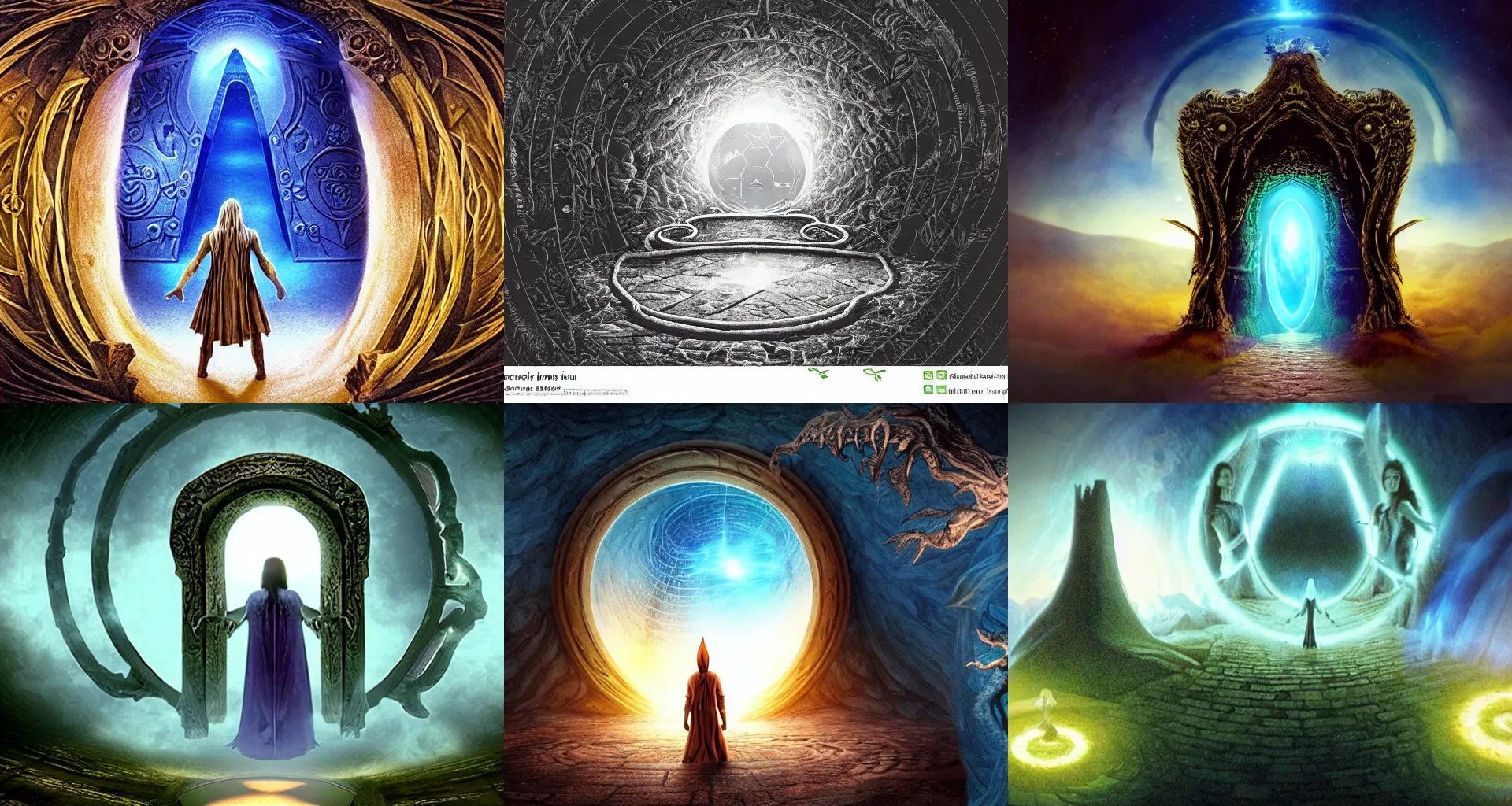 The opening scene of the mythic journey to the realm Stable Diffusion