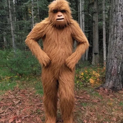 sasquatch costume, craigslist photo Stable Diffusion