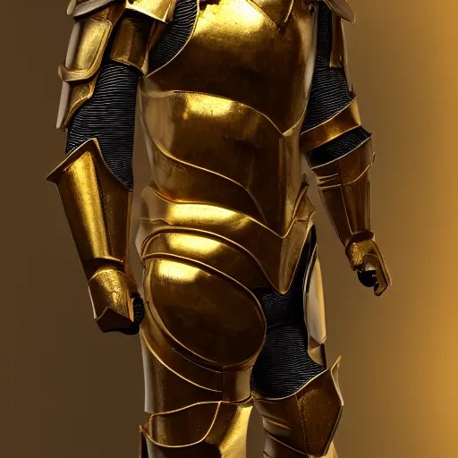 hyperrealistic dslr film still of gold plate armor, in | Stable Diffusion