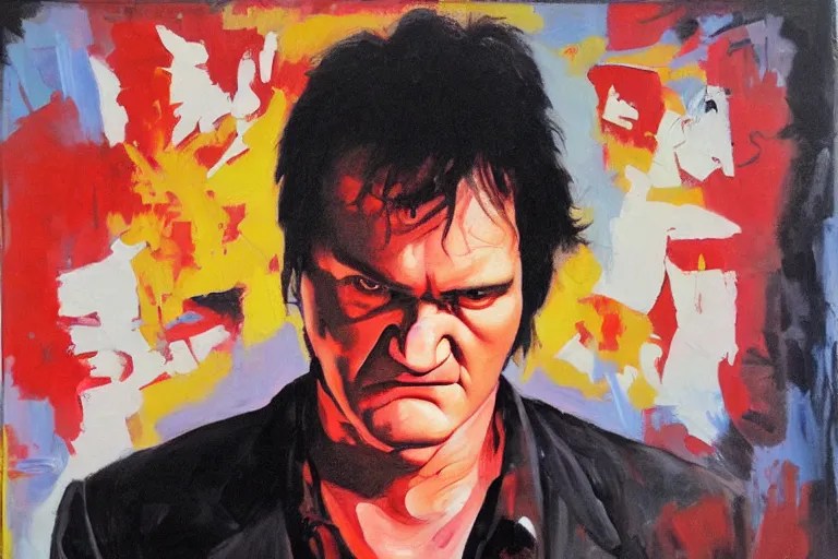 Quentin tarantino, oil painting Stable Diffusion OpenArt